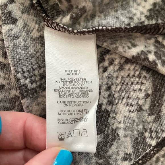 Michael Kors Snakeskin Printed High Neck Tank Work Party Cocktail Size Large - Picture 5 of 8